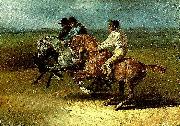 charles emile callande course de chevaux montes oil painting reproduction